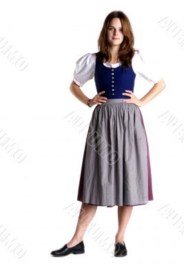 woman in dirndl
