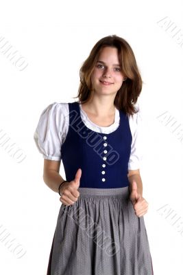 woman in dirndl