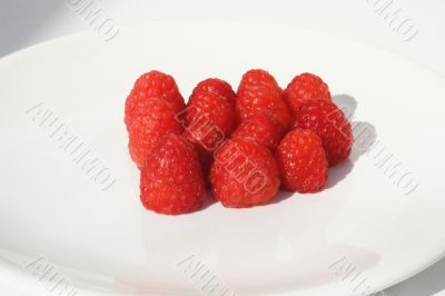 Group of raspberries