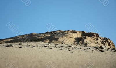 Sandy mountain.
