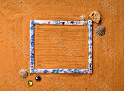 Frame in the sand