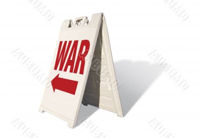 War Tent Sign