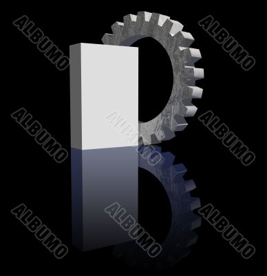 blank box and gear