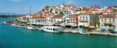 View of greek island