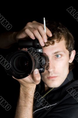 The young man - photographer behind work.