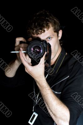 The young man - photographer behind work.