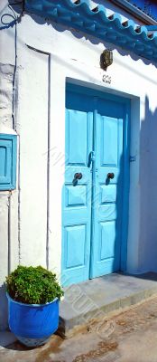 Blue door