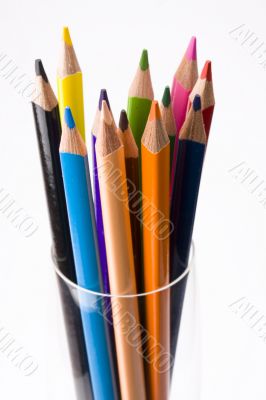 colored crayons