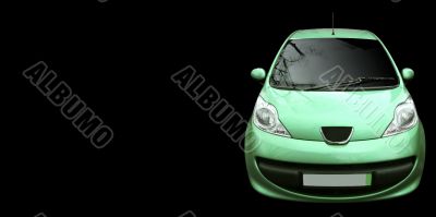 Car isolated on black