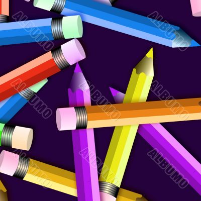Colored Pencils close up