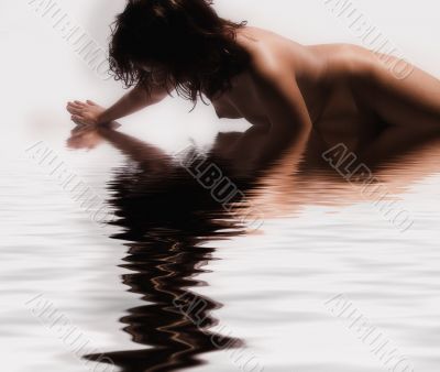 Watching myself in the water