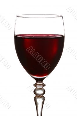 Glass of red wine