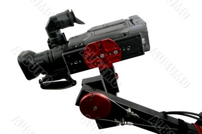 camcorder on crane