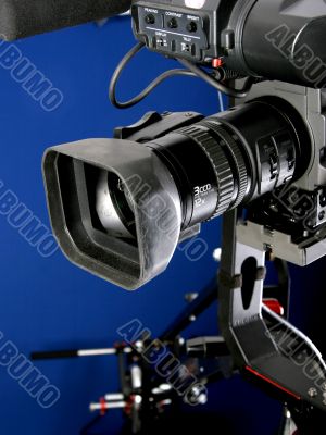 camcorder on crane