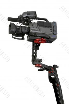 camcorder on crane