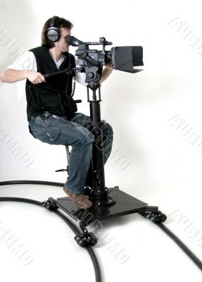 hd-camcorder on the dolly