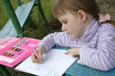 drawing girl