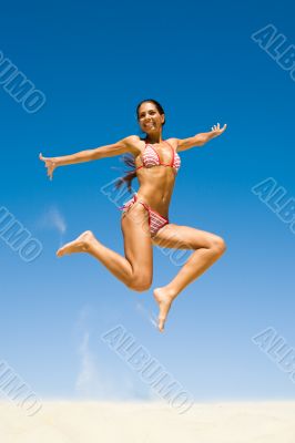 In the air
