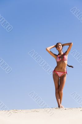 Suntanned woman