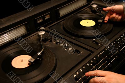 retro dj`s mixer