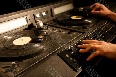 retro dj`s mixer