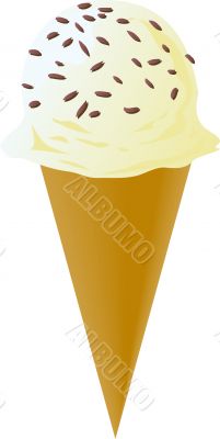 Fancy decorated ice cream