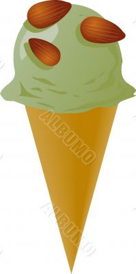 Fancy decorated ice cream