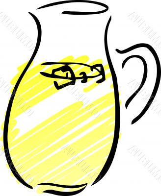 Pitcher of lemonade
