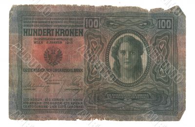  very old Hungarian banknote 1912