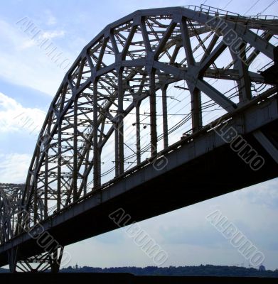 Railway bridge close-up