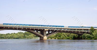 Railway bridge close-up