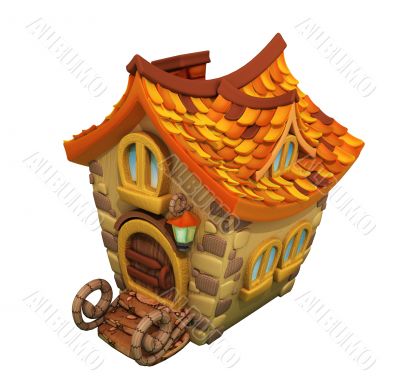 cartoon house without background