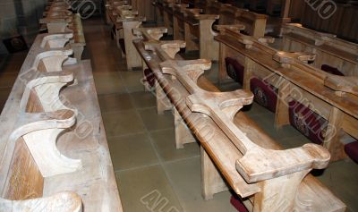 Wooden Church Pews