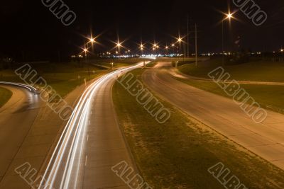Busy Traffic at Night