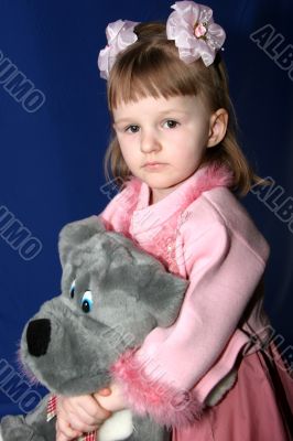 girl with toy