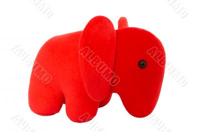 The red elephant calf