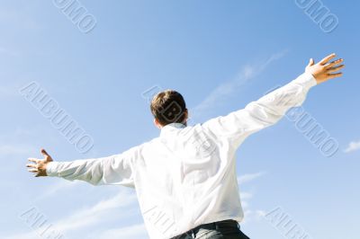 Back of man