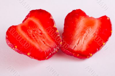 cut strawberry