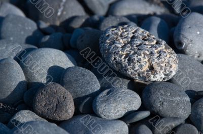stones on a beach