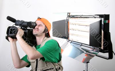 cameraman shot with light