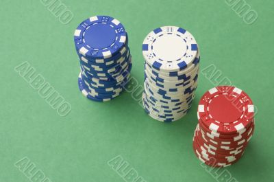 Poker Chip Stacks