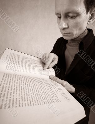 Man with the book