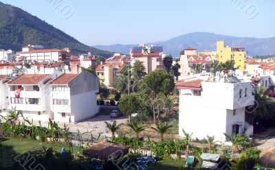 Buildings in Icmeler Turkey