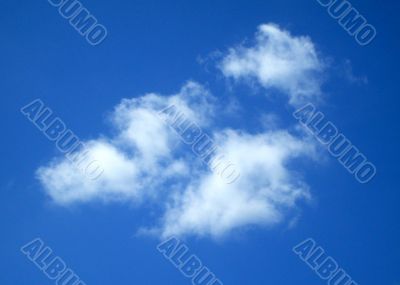 White clouds in sky