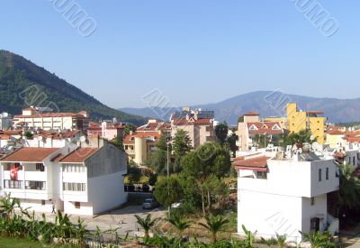 Buildings in Icmeler Turkey
