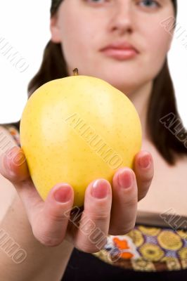 Apple close up
