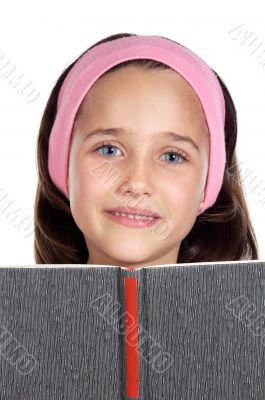 girl reading a book