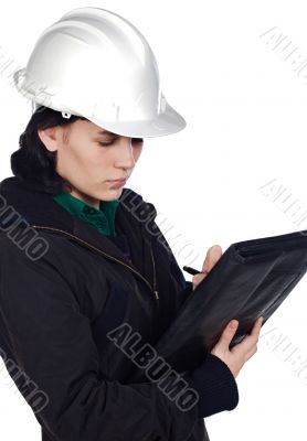 Attractive young engineer