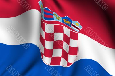 Rendered Croatian Flag