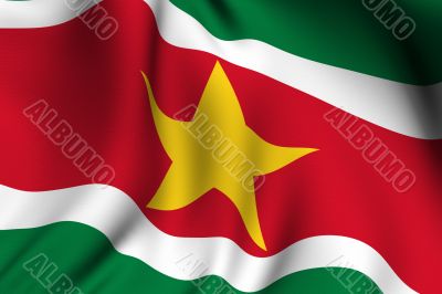 Rendered Surinamese Flag